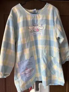 シナモロール チェック柄 割烹着