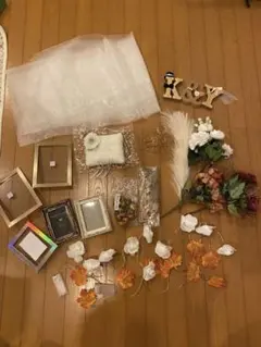 秋ウェディング　ウェルカムスペースグッズ