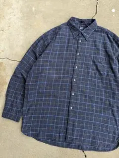 カラーリング◎ 90's old gap vintage flannel