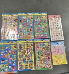 クレヨンしんちゃん　キラッとシール　タイルシール　ぷくっとシール