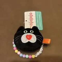 mojojojo ビーズチェーン付きフェイスマスコット3黒猫【新品】