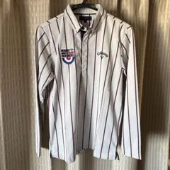 Callaway ストライプ長袖シャツ Mサイズ