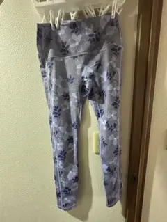 花柄レギンス Lサイズ 紫系
