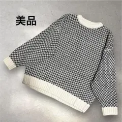 GLR ニット　美品　千鳥柄　Ｍサイズ