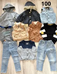 冬服 アウター ニット トップス デニム パンツ まとめ売り 100