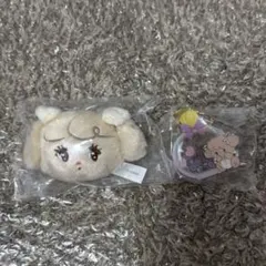 mikko ナッツ マスコットミラー ＋ キーホルダー