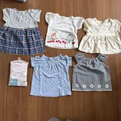 西松屋　半袖　カットソー　まとめ　女の子　保育園　80サイズ　アンパンマン