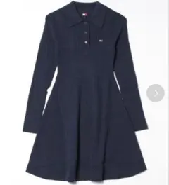 TOMMY HILFIGER ケーブルニットワンピース　ネイビー　sサイズ