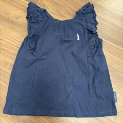 EAST BOY フリルタンクトップ ネイビー