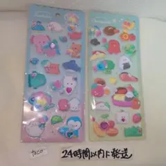 つぶらな瞳のぷくぷくシール お弁当箱 水族館 セット もっちり ふわふわシール