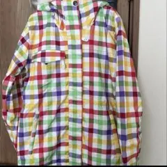 BB 子ども用スキーウェア マルチカラー チェック柄