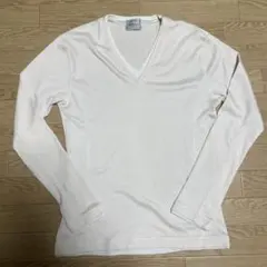 ニコルクラブフォーメン　長袖カットソー　ロンt vネック　薄ピンク　50