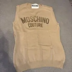 MOSCHINO COUTURE ノースリーブ ニット ベージュのサムネイル