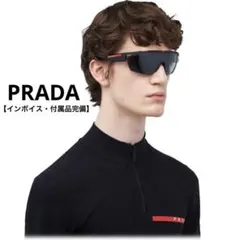 【付属品完備】PRADA スポーツ サングラス ブラック/クリアのサムネイル