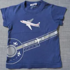 familiar 飛行機柄 Tシャツ ブルー 100cmのサムネイル