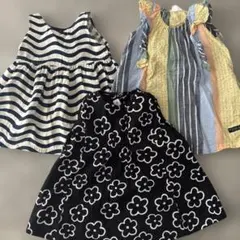 80センチ　ワンピース　3点セットのサムネイル