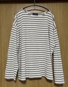 ライトオン BACK NUMBER ロンT ボーダー グレージュ Lサイズ