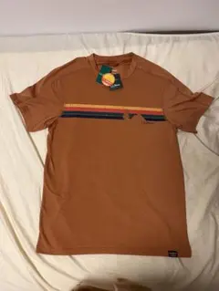 L.L.Bean オレンジ ストライプ Tシャツ M