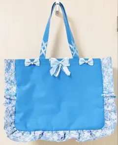 ザッカマート A3フリルデザイン痛バッグ用スピンドルレーストートバッグ