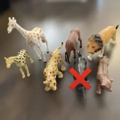 動物フィギュアセット 7体とフェンス - メルカリ