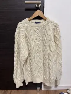 フィッシャーマン　アランニット　古着