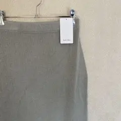 新品　タグ付　未使用　スピックアンドスパン　ボトムス　スカート　ニット　リブ