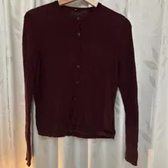 UNIQLO Ws メリノリブクルーネックショートカーディガンXL