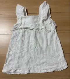 ZARA ホワイトノースリーブワンピース 2-3歳