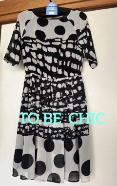 TO BE CHIC   お洒落シフォンワンピース