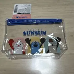 新品 パペットスンスン ビニールポーチ マチ付き キャンドゥ