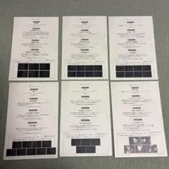 【匿名配送】鬼滅の刃 ダイニング メニュー表 6枚セット