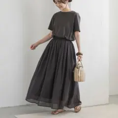 【美品】アーバンリサーチドアーズ　ボイルカットワンピース　シップス、イエナ