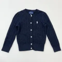 ラルフローレン ケーブルニット カーディガン 3T ネイビー Polo Kids