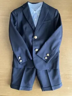 ネイビー スーツ・ブレザー 125㎝　シャツ　ショートブーツ　入学式