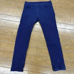 ユニクロ ネイビー デニムパンツ Mサイズ