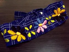 刺繍ヘアバンド