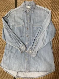 H&M &DENIM ライトブルー デニムシャツ US XSサイズ
