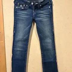 TRUE RELIGION デニム ブルー＆ピンク 27インチ - メルカリ