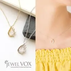 JEWEL VOX ドロップモチーフ ネックレス ビジュー