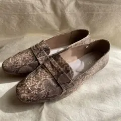 LEPSIM 美品パイソン柄シューズ