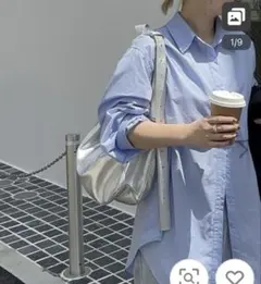 ear PAPILLONNER 《牛革》スワローマチショルダーバック　シルバー