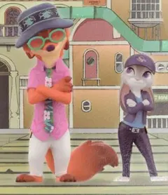 ズートピア2　TOP　TOY　ニック　ジュディ　サングラス　フィギュア　新品