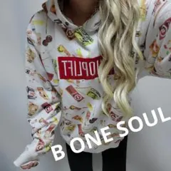 ◼️A11731 B ONE SOUL♡激かわ❤︎パーカー 男女兼用パーカー