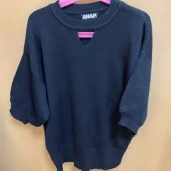 ANAP ニット 半袖 ブラック