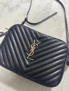 YSL ブラック ショルダーバッグ キルティング