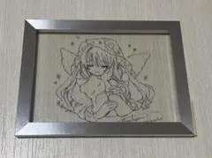 umi イラスト　線画　アナログ　原画