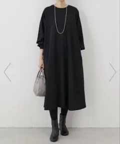 新品タグ付✨BEARDSLEY バイカラーフレンチスリーブワンピース 2025