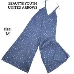 ビューティアンドユース ユナイテッドアローズ サロペット ワイドパンツ リネン