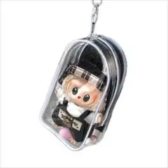 持ち運びクリアケース ポーチ 保護ケース ぬいポーチ クリア ラブブ 白フチ