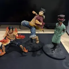 ワンピース ルフィとサボとエースのフィギュアセット